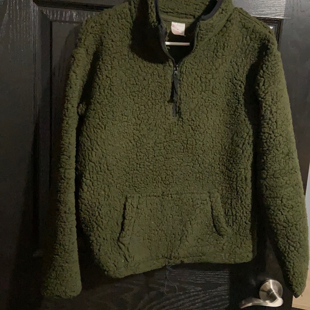 Olive green Sherpa